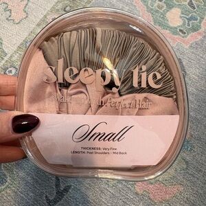 Sleepy Tie Hair Accessory Set - Pink and Gray